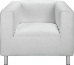 ColourMatch - Moda - Leather Effect Chair - Super White
